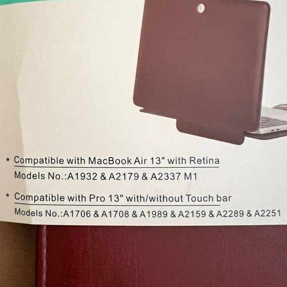 NWT Mosiso Premium Quality PU Leather Cover Stand MacBook Air/Pro 13" SE… - Picture 3 of 8